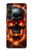S3986 火の頭蓋骨 Fire Skull Sony Xperia 1 VI バックケース、フリップケース・カバー