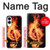 S0493 音楽ノート火災 Music Note Burn Samsung Galaxy S25 Edge バックケース、フリップケース・カバー