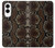 S0553 蛇の皮膚 グラフィックプリント Snake Skin Samsung Galaxy S25 Edge バックケース、フリップケース・カバー