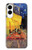 S0929 夜のカフェテラス フィンセント・ファン・ゴッホ Van Gogh Cafe Terrace Samsung Galaxy S25 Edge バックケース、フリップケース・カバー