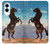 S0934 黒野生馬 Wild Black Horse Samsung Galaxy S25 Edge バックケース、フリップケース・カバー