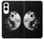 S1372 月陰陽 Moon Yin-Yang Samsung Galaxy S25 Edge バックケース、フリップケース・カバー