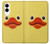 S1922 アヒルの顔 Duck Face Samsung Galaxy S25 Edge バックケース、フリップケース・カバー