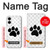 S2355 動物ポウあしあと Paw Foot Print Samsung Galaxy S25 Edge バックケース、フリップケース・カバー