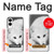 S2569 ホワイト北極キツネ White Arctic Fox Samsung Galaxy S25 Edge バックケース、フリップケース・カバー