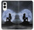 S2668 マーメイドシルエット月の夜 Mermaid Silhouette Moon Night Samsung Galaxy S25 Edge バックケース、フリップケース・カバー