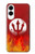 S2803 火災レッドデビル槍シンボル Fire Red Devil Spear Symbol Samsung Galaxy S25 Edge バックケース、フリップケース・カバー