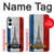 S2859 ヴィンテージフランスの旗エッフェル塔 Vintage France Flag Eiffel Tower Samsung Galaxy S25 Edge バックケース、フリップケース・カバー