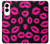 S2933 ピンクの唇のキス Pink Lips Kisses on Black Samsung Galaxy S25 Edge バックケース、フリップケース・カバー