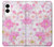 S3036 ピンクフラワーフローラ Pink Sweet Flower Flora Samsung Galaxy S25 Edge バックケース、フリップケース・カバー