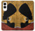 S3453 アフリカの女王ネフェルティティ African Queen Nefertiti Silhouette Samsung Galaxy S25 Edge バックケース、フリップケース・カバー