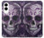 S3582 紫の頭蓋骨 Purple Sugar Skull Samsung Galaxy S25 Edge バックケース、フリップケース・カバー