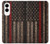 S3804 消防士メタルレッドラインフラググラフィック Fire Fighter Metal Red Line Flag Graphic Samsung Galaxy S25 Edge バックケース、フリップケース・カバー
