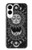 S3854 神秘的な太陽の顔三日月 Mystical Sun Face Crescent Moon Samsung Galaxy S25 Edge バックケース、フリップケース・カバー