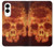 S3881 ファイアスカル Fire Skull Samsung Galaxy S25 Edge バックケース、フリップケース・カバー