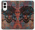 S3895 海賊スカルメタル Pirate Skull Metal Samsung Galaxy S25 Edge バックケース、フリップケース・カバー