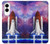 S3913 カラフルな星雲スペースシャトル Colorful Nebula Space Shuttle Samsung Galaxy S25 Edge バックケース、フリップケース・カバー