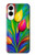 S3926 カラフルなチューリップの油絵 Colorful Tulip Oil Painting Samsung Galaxy S25 Edge バックケース、フリップケース・カバー