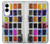 S3956 水彩パレットボックスグラフィック Watercolor Palette Box Graphic Samsung Galaxy S25 Edge バックケース、フリップケース・カバー