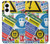 S3960 安全標識ステッカー コラージュ Safety Signs Sticker Collage Samsung Galaxy S25 Edge バックケース、フリップケース・カバー