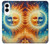 S3966 芸術的な太陽と月 Artistic Sun Moon Samsung Galaxy S25 Edge バックケース、フリップケース・カバー