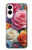 S3975 カラフルなバラの絵 Colorful Roses Painting Samsung Galaxy S25 Edge バックケース、フリップケース・カバー