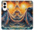 S4003 油絵 巨大タコ Oil Color Painting Giant Octopus Samsung Galaxy S25 Edge バックケース、フリップケース・カバー