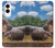 S4031 赤ちゃんカバ Baby Hippo Hippopotamus Family Samsung Galaxy S25 Edge バックケース、フリップケース・カバー