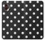 S2299 黒い水玉 Black Polka Dots Samsung Galaxy XCover7 Pro バックケース、フリップケース・カバー