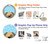 S2669 犬の足 骨 可愛い漫画のパターン Cute Dog Paws Bones Cartoon Samsung Galaxy XCover7 Pro バックケース、フリップケース・カバー