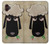 S2826 眠えない黒い羊 Cute Cartoon Unsleep Black Sheep Samsung Galaxy XCover7 Pro バックケース、フリップケース・カバー