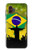 S2981 ブラジルサッカー Brazil Football Soccer Map Flag Samsung Galaxy XCover7 Pro バックケース、フリップケース・カバー