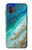 S3920 抽象的なオーシャンブルー色混合エメラルド Abstract Ocean Blue Color Mixed Emerald Samsung Galaxy XCover7 Pro バックケース、フリップケース・カバー