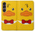 S2760 イエロー アヒル タキシード 漫画 Yellow Duck Tuxedo Cartoon Sony Xperia 1 VII バックケース、フリップケース・カバー