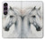 S4025 白馬の絵 White Horse Painting Sony Xperia 1 VII バックケース、フリップケース・カバー