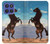 S0934 黒野生馬 Wild Black Horse Motorola Moto G Stylus 5G (2025,2026), Edge 60 Stylus バックケース、フリップケース・カバー