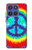 S1870 絞り染め 平和 Tie Dye Peace Motorola Moto G Stylus 5G (2025,2026), Edge 60 Stylus バックケース、フリップケース・カバー