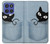 S2641 ポケット黒猫 Pocket Black Cat Motorola Moto G Stylus 5G (2025,2026), Edge 60 Stylus バックケース、フリップケース・カバー