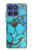 S2685 アクアターコイズ宝石グラフィックプリント Aqua Turquoise Gemstone Graphic Printed Motorola Moto G Stylus 5G (2025,2026), Edge 60 Stylus バックケース、フリップケース・カバー