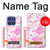 S3036 ピンクフラワーフローラ Pink Sweet Flower Flora Motorola Moto G Stylus 5G (2025), Edge 60 Stylus バックケース、フリップケース・カバー