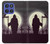 S3262 恐るべき 夜の月 墓地 Grim Reaper Night Moon Cemetery Motorola Moto G Stylus 5G (2025), Edge 60 Stylus バックケース、フリップケース・カバー