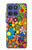 S3281 カラフルなヒッピーの花のパターン Colorful Hippie Flowers Pattern Motorola Moto G Stylus 5G (2025,2026), Edge 60 Stylus バックケース、フリップケース・カバー