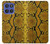 S3365 黄パイソンの皮膚 グラフィックプリント Yellow Python Skin Graphic Print Motorola Moto G Stylus 5G (2025,2026), Edge 60 Stylus バックケース、フリップケース・カバー