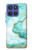 S3399 緑の大理石のグラフィックプリント Green Marble Graphic Print Motorola Moto G Stylus 5G (2025,2026), Edge 60 Stylus バックケース、フリップケース・カバー