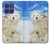 S3794 北極シロクマはシールに恋するペイント Arctic Polar Bear and Seal Paint Motorola Moto G Stylus 5G (2025), Edge 60 Stylus バックケース、フリップケース・カバー