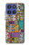 S3879 レトロな音楽の落書き Retro Music Doodle Motorola Moto G Stylus 5G (2025,2026), Edge 60 Stylus バックケース、フリップケース・カバー