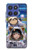 S3915 アライグマの女子 赤ちゃんナマケモノ宇宙飛行士スーツ Raccoon Girl Baby Sloth Astronaut Suit Motorola Moto G Stylus 5G (2025,2026), Edge 60 Stylus バックケース、フリップケース・カバー