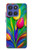 S3926 カラフルなチューリップの油絵 Colorful Tulip Oil Painting Motorola Moto G Stylus 5G (2025), Edge 60 Stylus バックケース、フリップケース・カバー