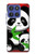 S3929 竹を食べるかわいいパンダ Cute Panda Eating Bamboo Motorola Moto G Stylus 5G (2025,2026), Edge 60 Stylus バックケース、フリップケース・カバー