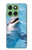 S1291 イルカ Dolphin Motorola Edge 60 バックケース、フリップケース・カバー
